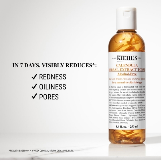 Kiehl's Calendula Herbal Extract Alcohol-Free Toner NEW - Picture 3 of 5